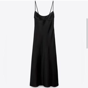 Zara Black Slip Dress